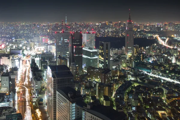 Tokio v noci — Stock fotografie