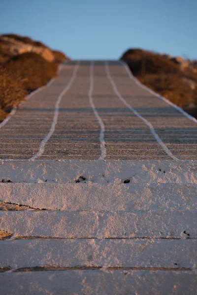 Stenen gångväg till Egeiska havet — Stockfoto