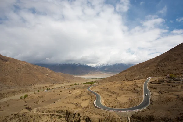 Amazing road virage on The road of Friendship — Stock Photo, Image