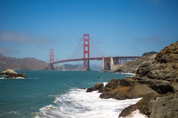 Panorama of the golden gate bridge, San Francisco 2012 Royalty Free Stock Photos