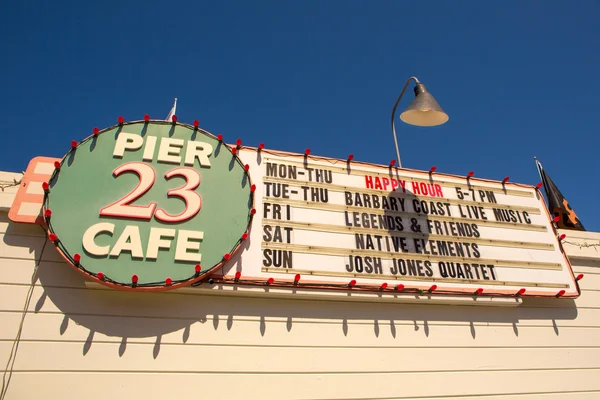 码头 23 咖啡馆，一个典型的美国演唱会酒吧. — 图库照片