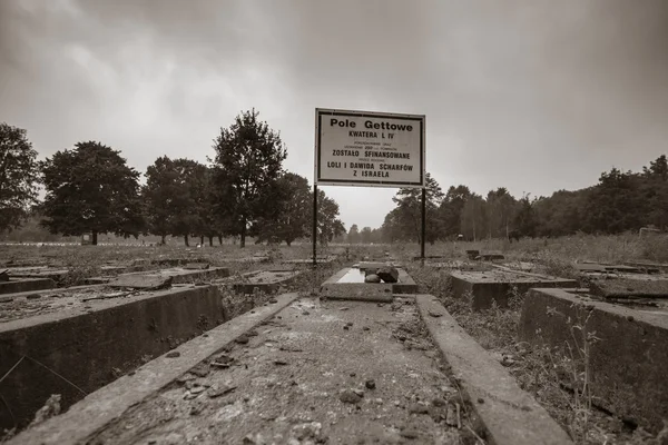 Židovský hřbitov v Lodži, Polsko — Stock fotografie