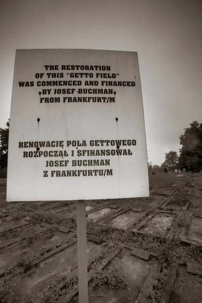 Jewish cemetery in Lodz, Poland — Stock Photo, Image