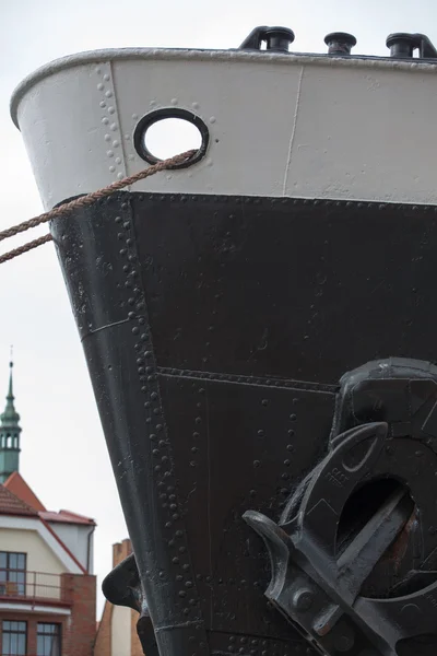 Barco soldado no antigo porto de Gdansk — Fotografia de Stock