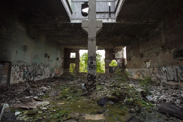 Vecchio edificio industriale a Danzica — Foto Stock