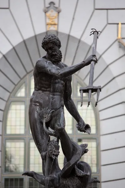 Statue of Poseidonon in Gdansk, Poland — Stock Photo, Image