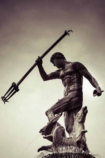 Statue de Poséidonon à Gdansk, Pologne — Photo