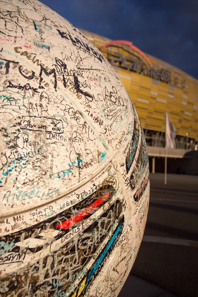 Voetbalstadion van de Arena in gdansk, Polen — Stockfoto