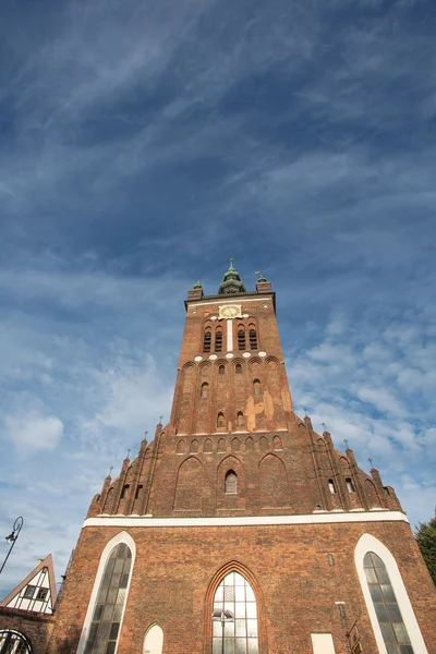 Iglesia clásica en el casco antiguo de Gdansk — Foto de Stock