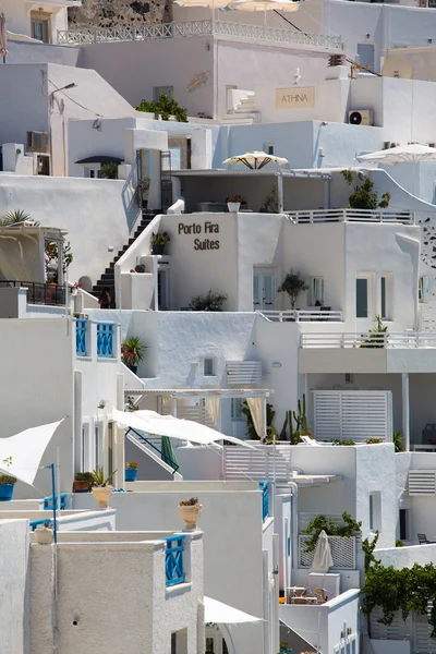 Close up from Traditional greek houses in Santorini — Stock Photo, Image