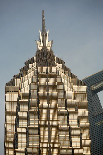 Detail van de jin mao toren in shanghai — Stockfoto