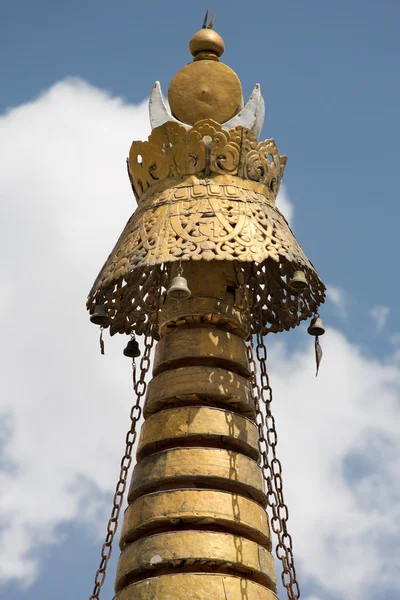 Golden temple tetőtéri Tibetben — Stock Fotó