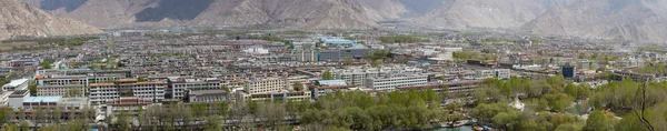 Panorama of the new city of Lhasa, Tibet — Stock Photo, Image