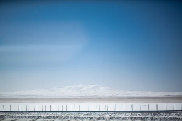 Tibetaans landschap van de trein — Stockfoto