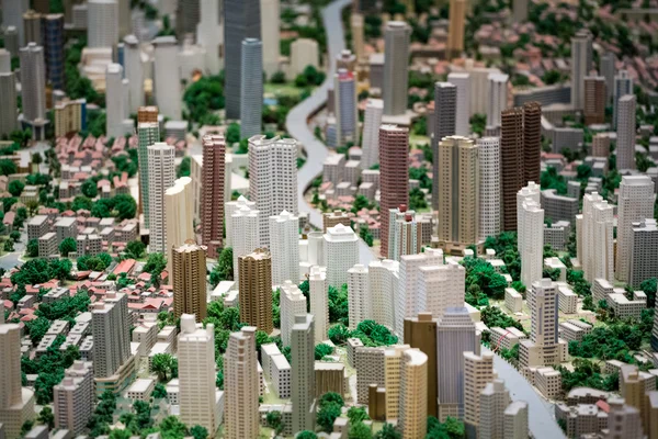 Modelo 3D da cidade de Xangai — Fotografia de Stock