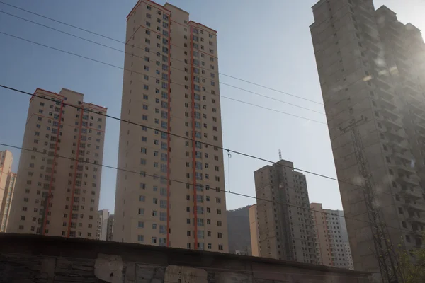Městský rozvoj a obytné budovy v Číně — ストック写真