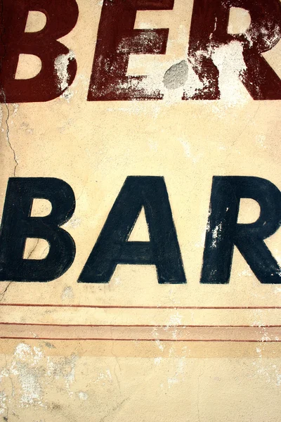 Sign bar background — Stock Photo, Image