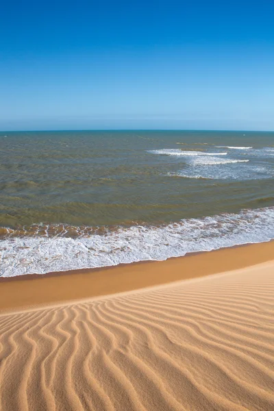 Vista da costa colombiana em La Guajira — Fotografia de Stock