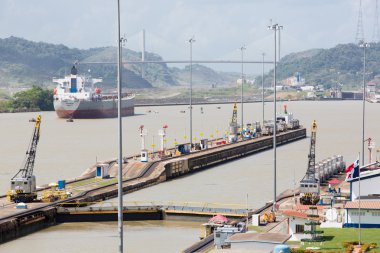 Gates ve havza miraflores kilitleri panama kanal