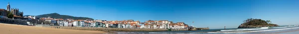 Panoramisch uitzicht op het strand van lekeitio — Stockfoto