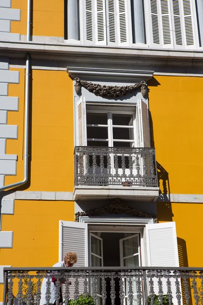 Detail der Fassade in lekeitio — Stockfoto