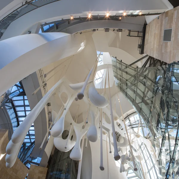 Interior of Guggenheim Museum in Bilbao — Stock Photo, Image