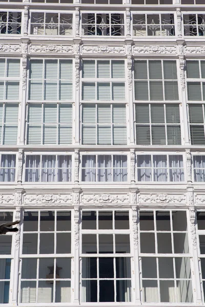 Detail der Fassade in lekeitio — Stockfoto