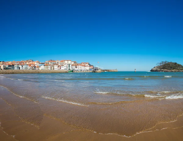 Veduta della spiaggia di Lekeitio — Foto Stock