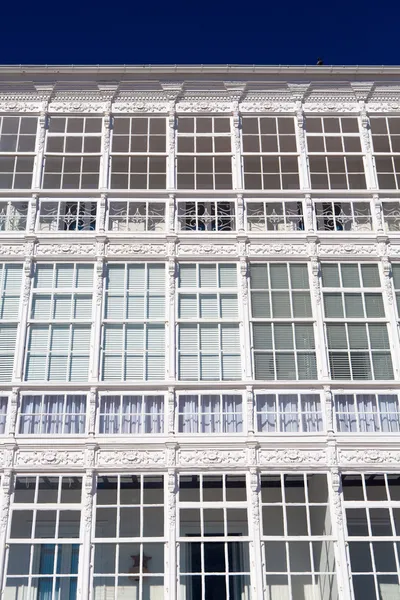 Detail der Fassade in lekeitio — Stockfoto