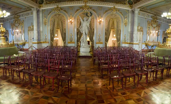 Panorama interior of National Theater in San José — стокове фото