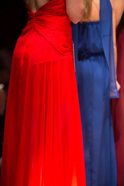 Details of clothing during a fashion show — Stock Photo, Image