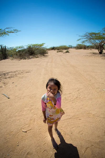 Portrait de mignon Wayuu indien La Guajira — Photo