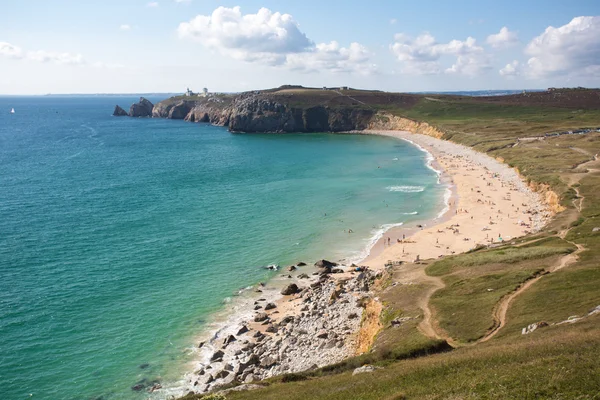 Estilo de vida de playa en Bretaña durante el verano — Foto de Stock