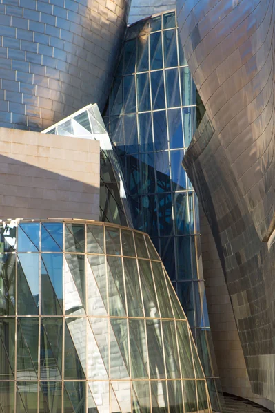 Detalhe do Museu Guggenheim em Bilbau — Fotografia de Stock