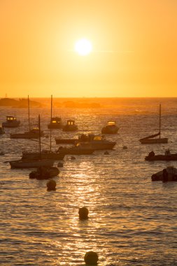 Sunset bulvarında tregastel Limanı 