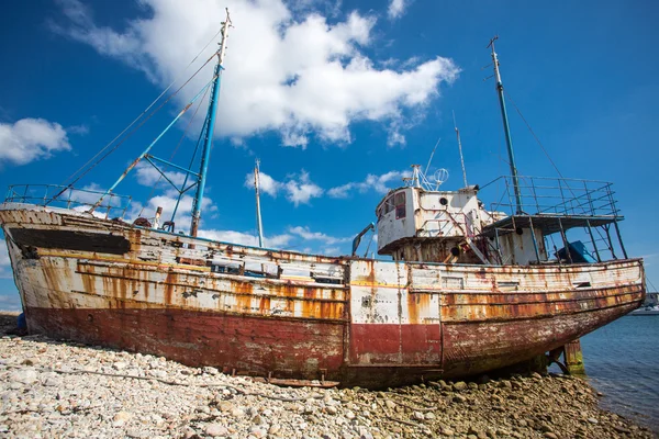 Schiffbruch in der Bretagne — Stockfoto