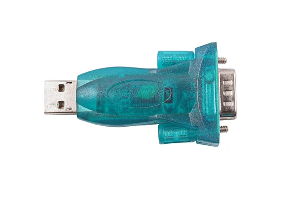 USB com adapter — Zdjęcie stockowe