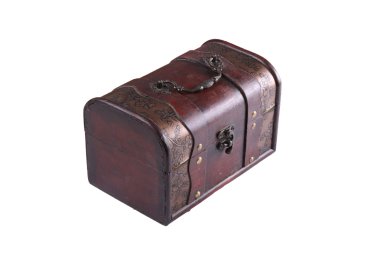 kırmızı ahşap sandık