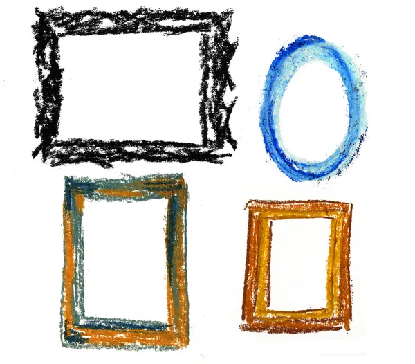 Painted frame set — Stock Photo, Image