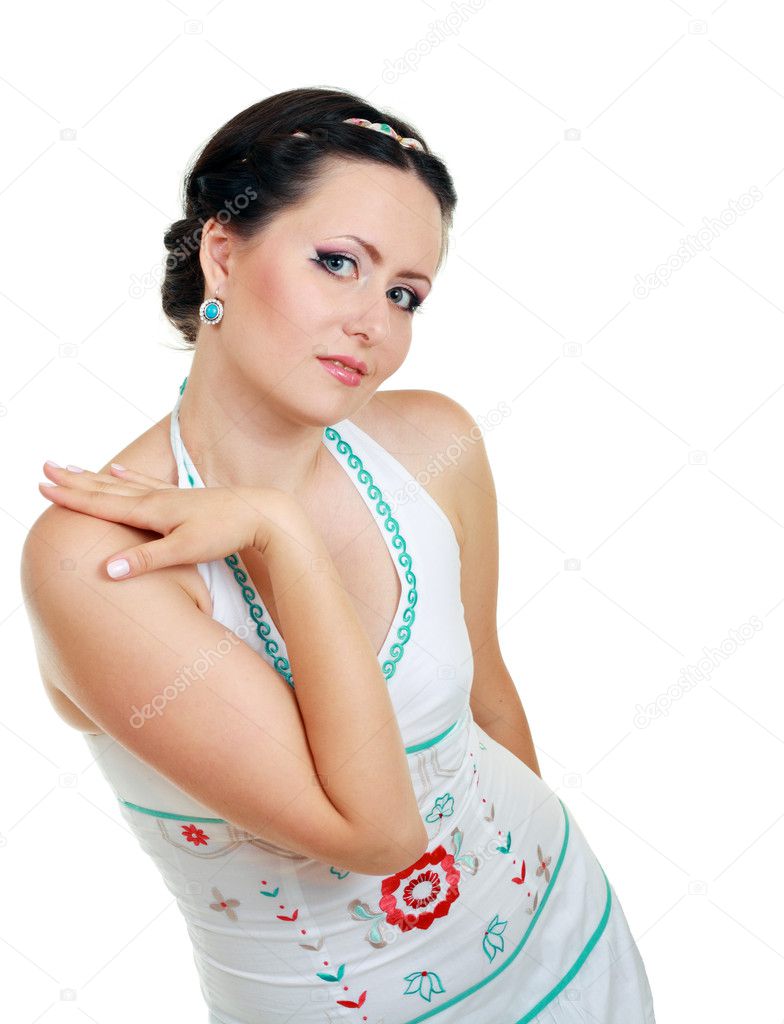 funky white dress