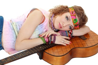 kadın kıyafeti hippi döşeme