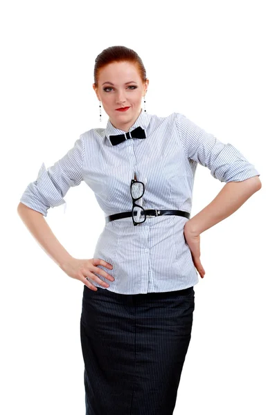 Young business woman or teacher or student — Stock Photo, Image