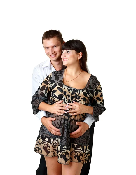 Woman with her husband — Stock Photo, Image