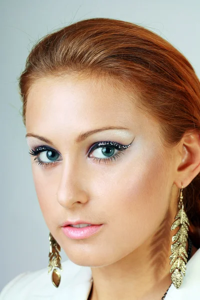 Model s perfektním make-upu — Stock fotografie