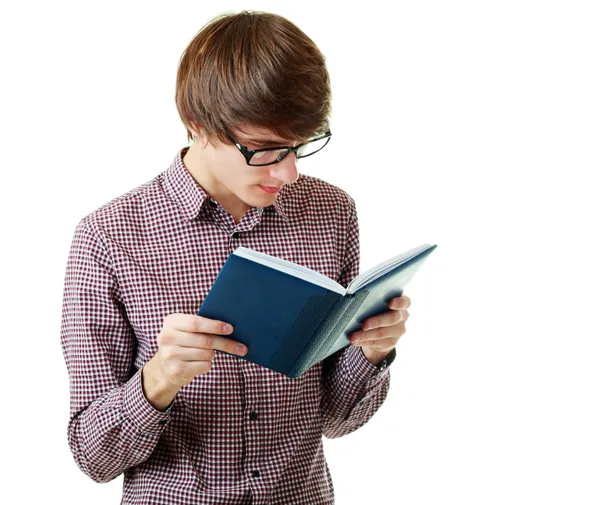 Student reads book — Stock Photo, Image