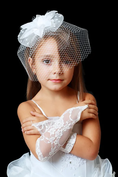 Portrait of cute little girl — Stock Photo, Image