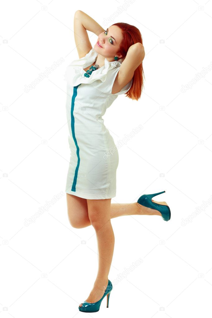 funky white dress