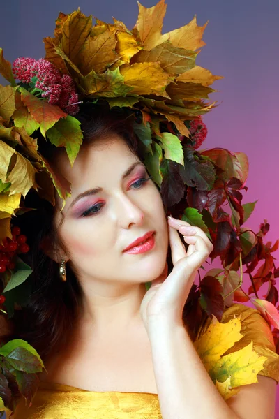 Autunno donna — Foto Stock