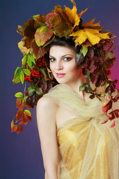 Mujer de otoño — Foto de Stock