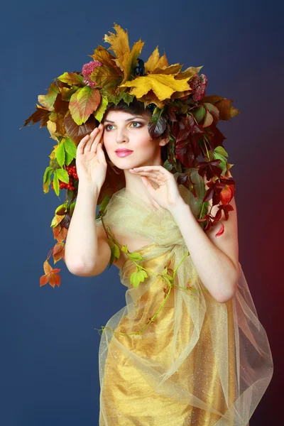 Autumn Woman — Stock Photo, Image